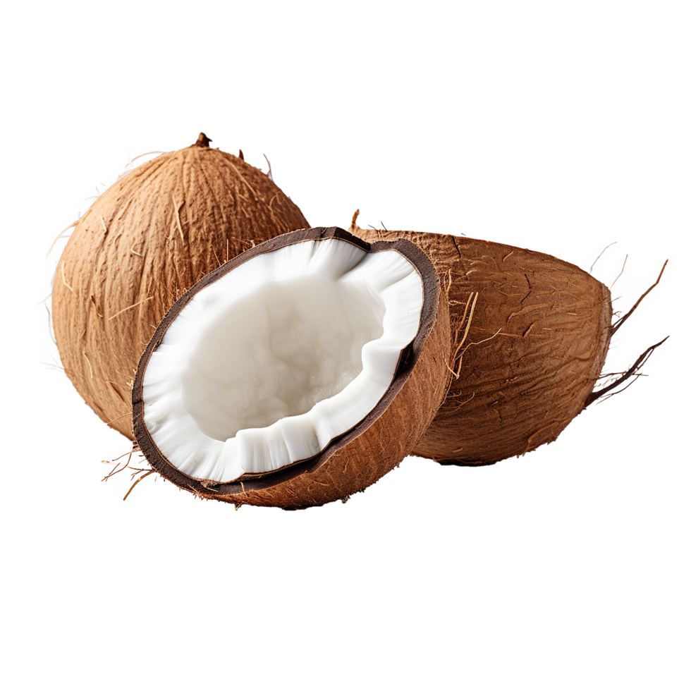 AI generated Coconut png isolated on transparent background