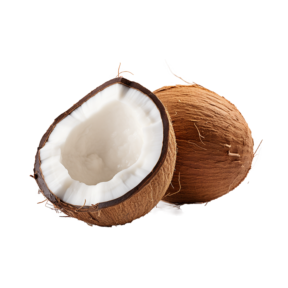 AI generated Coconut png isolated on transparent background