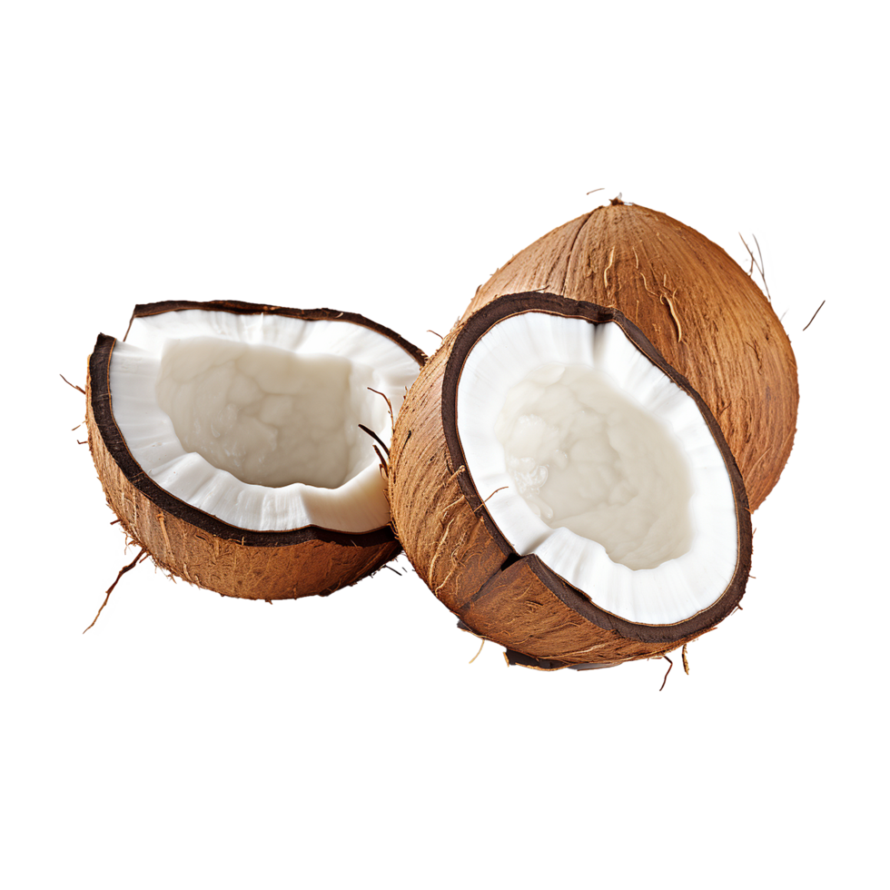 AI generated Coconut png isolated on transparent background