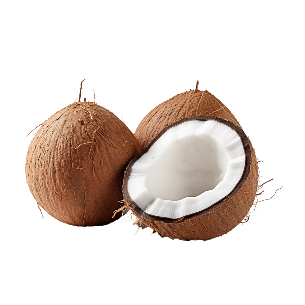 AI generated Coconut png isolated on transparent background
