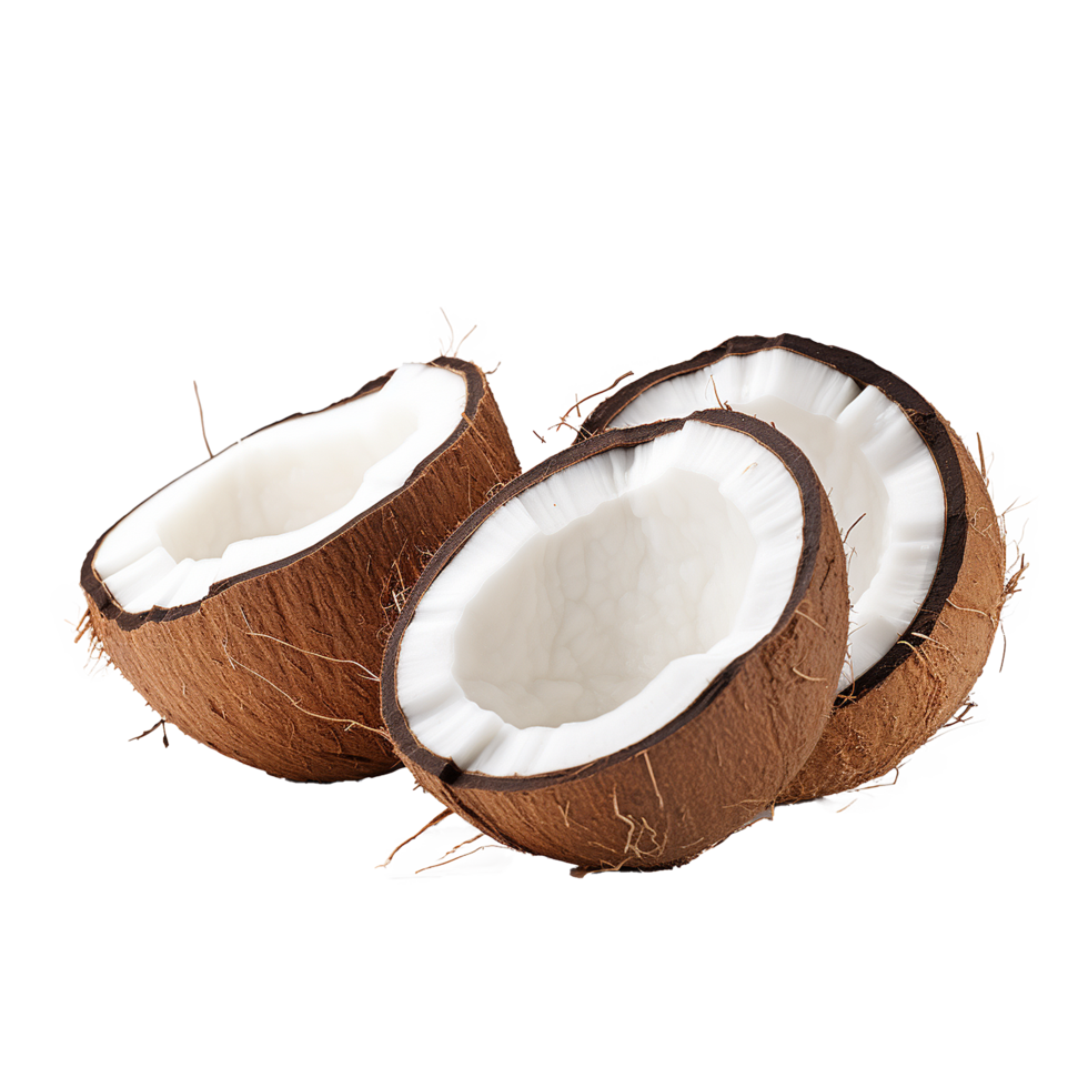 AI generated Coconut png isolated on transparent background