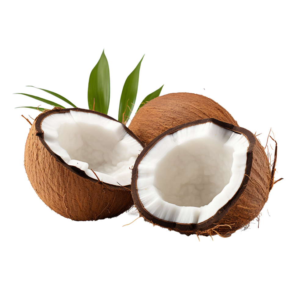 AI generated Coconut png isolated on transparent background