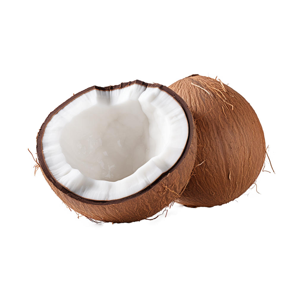 AI generated Coconut png isolated on transparent background