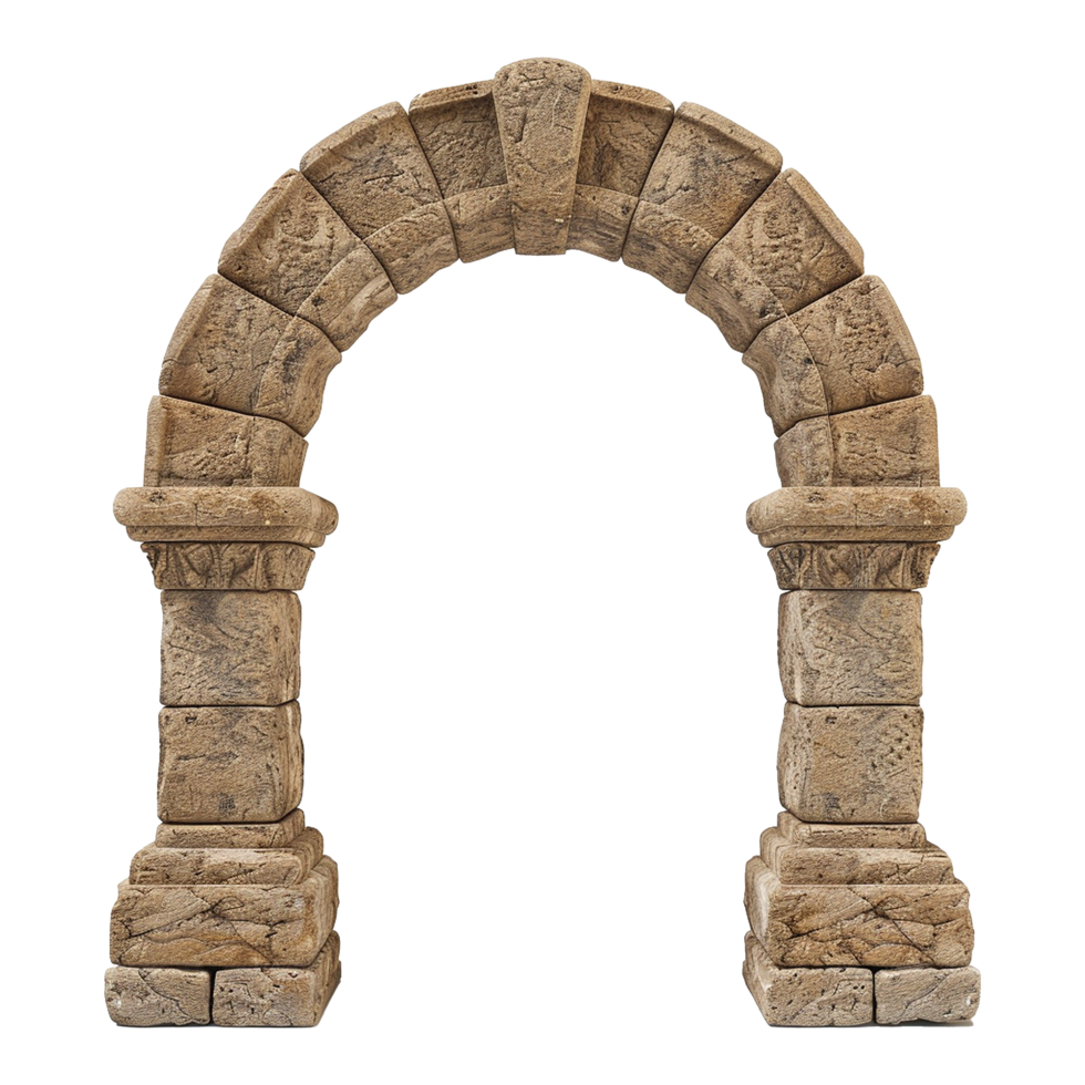 AI generated Archway isolated on transparent background png