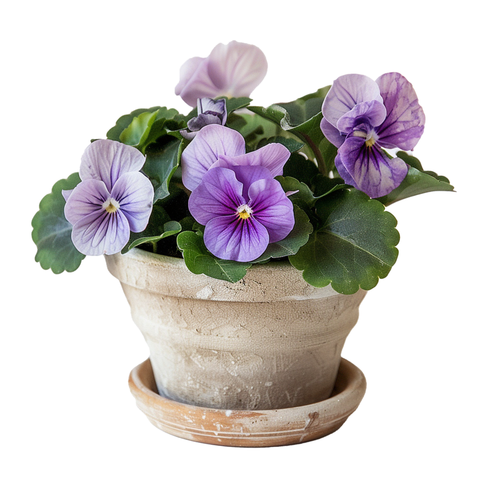AI generated Plant pot flower isolated on transparent background png