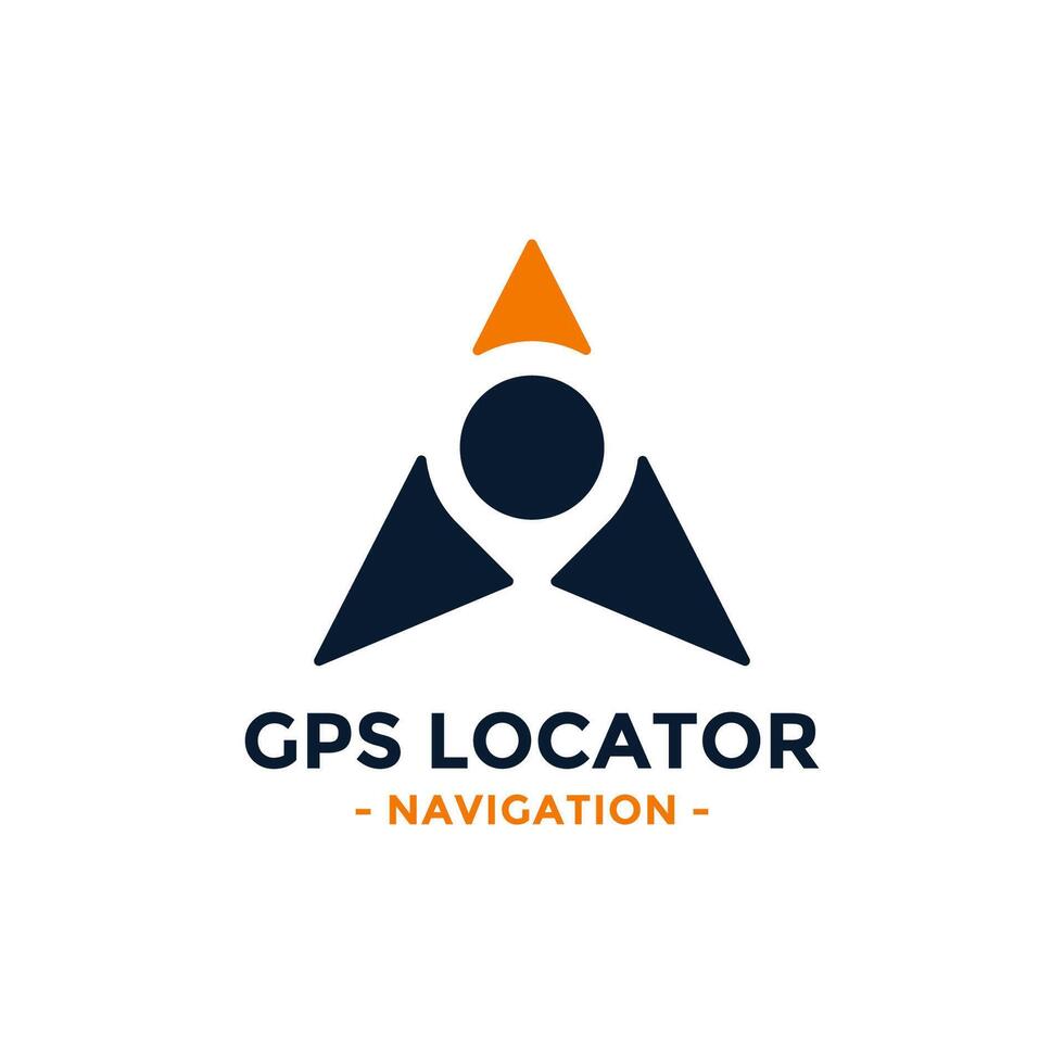 Gps locator logo design template. Gps map location and direction icon vector combination. Direct business arrow logo symbol concept.