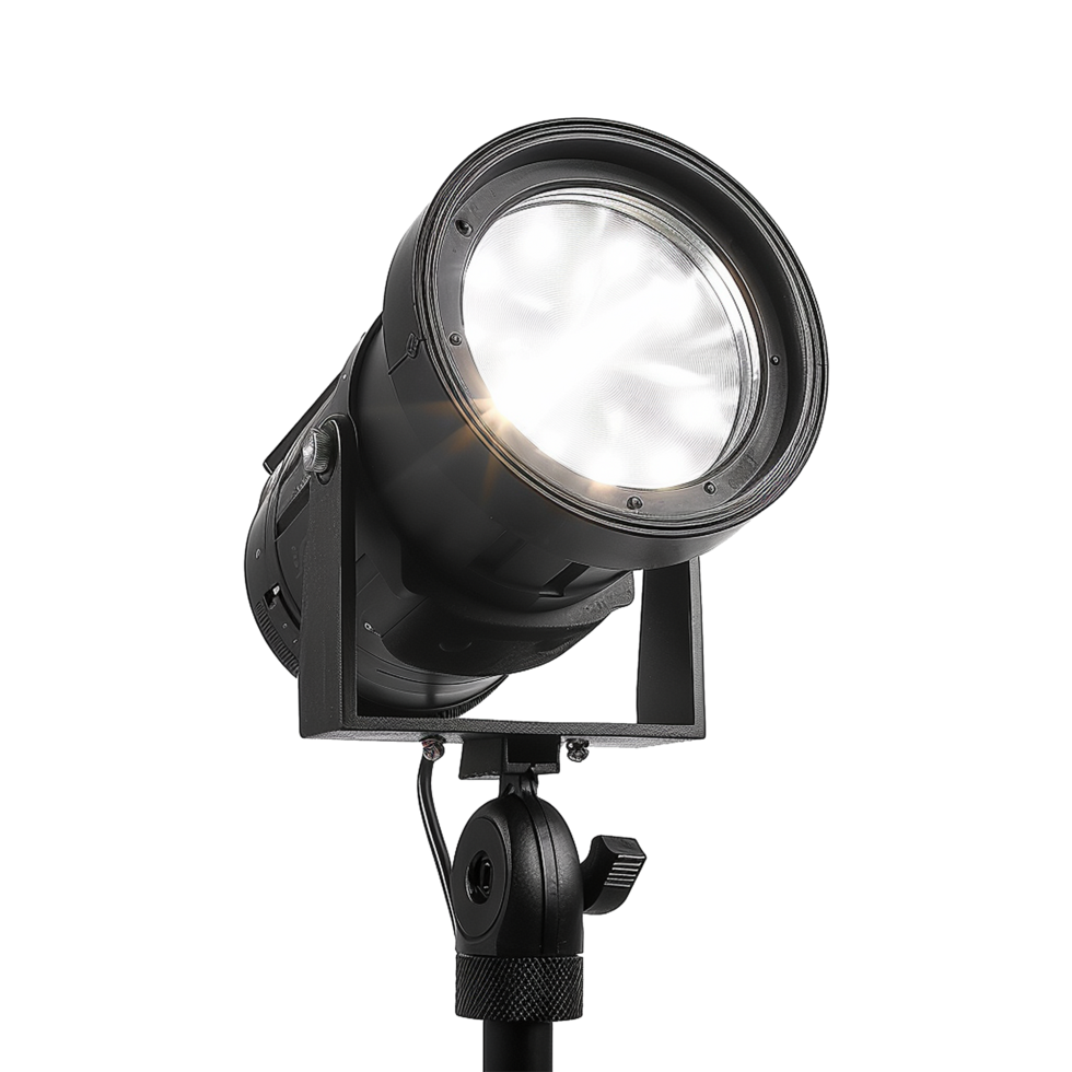 AI generated Studio flash light isolated on transparent background png