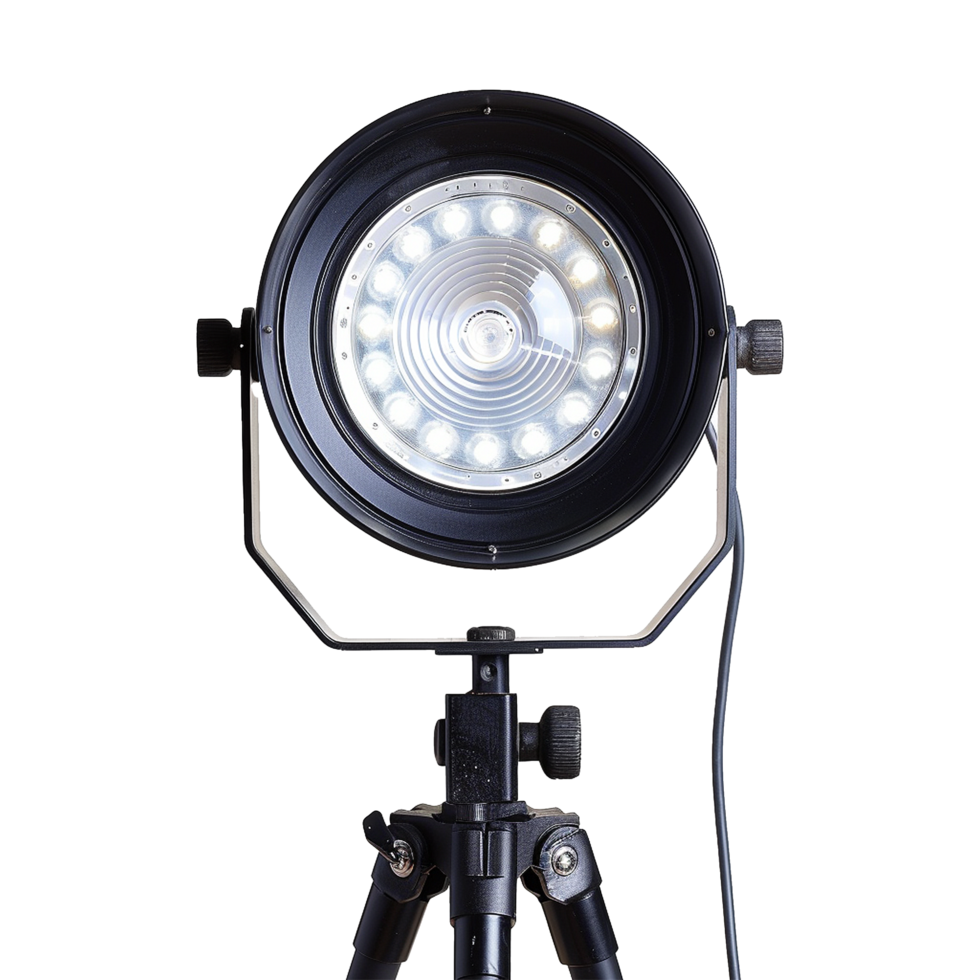 AI generated Studio flash light isolated on transparent background png