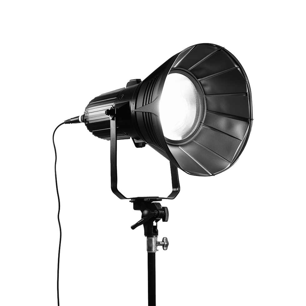 AI generated Studio flash light isolated on transparent background png