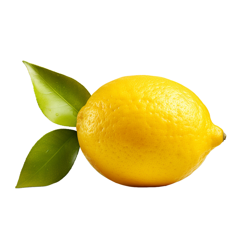 AI generated Fresh lemon png isolated on transparent background