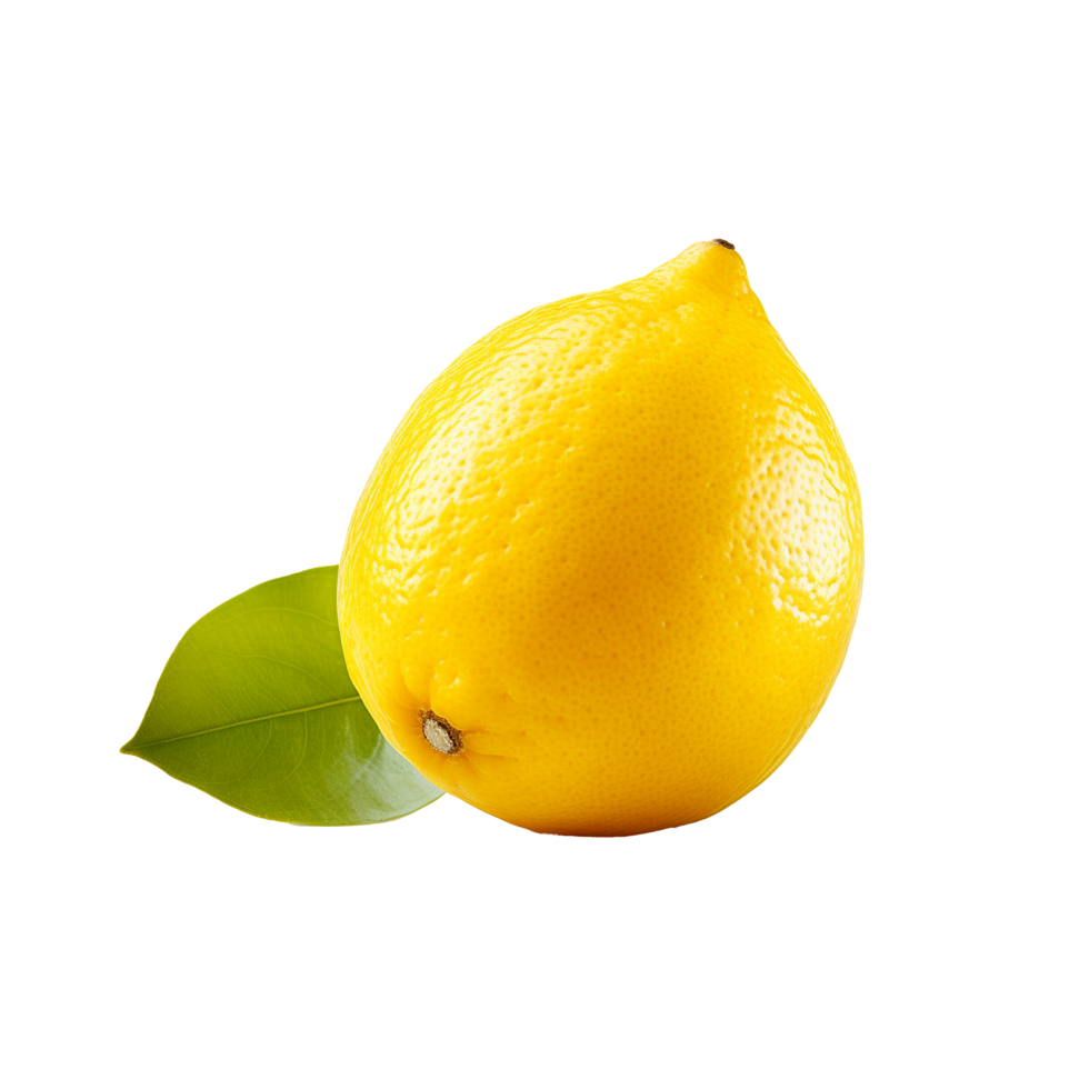 AI generated Fresh lemon png isolated on transparent background