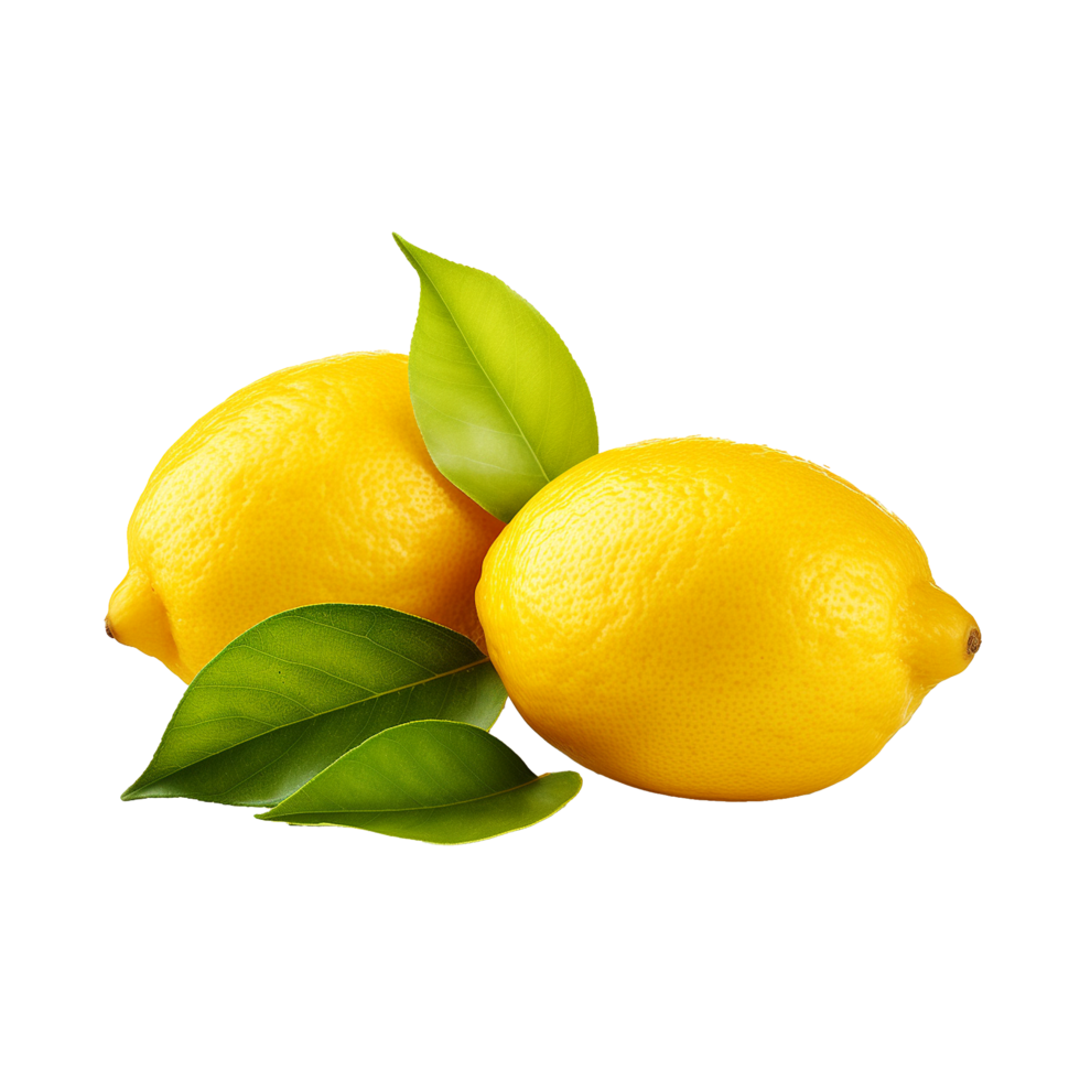 AI generated Fresh lemon png isolated on transparent background
