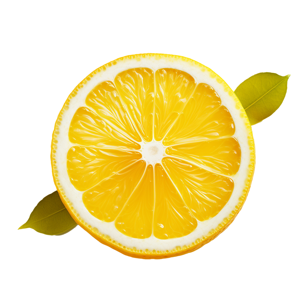 AI generated Fresh lemon png isolated on transparent background