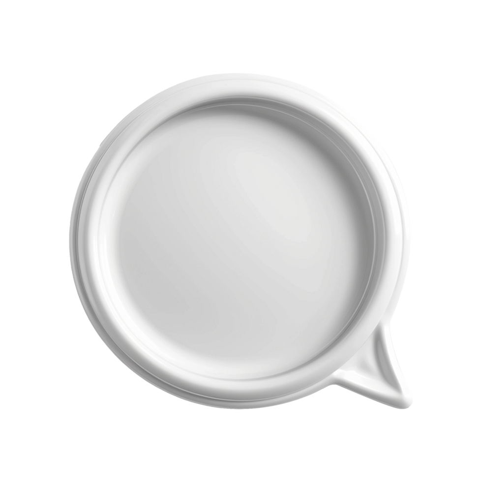 AI generated 3d speech bubble isolated on transparent background png