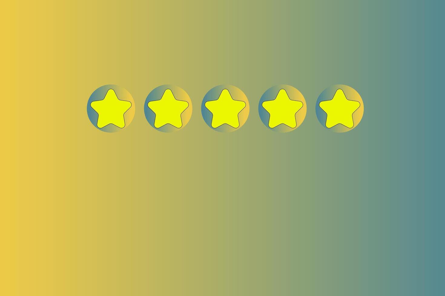 5 star rating illustration vector format