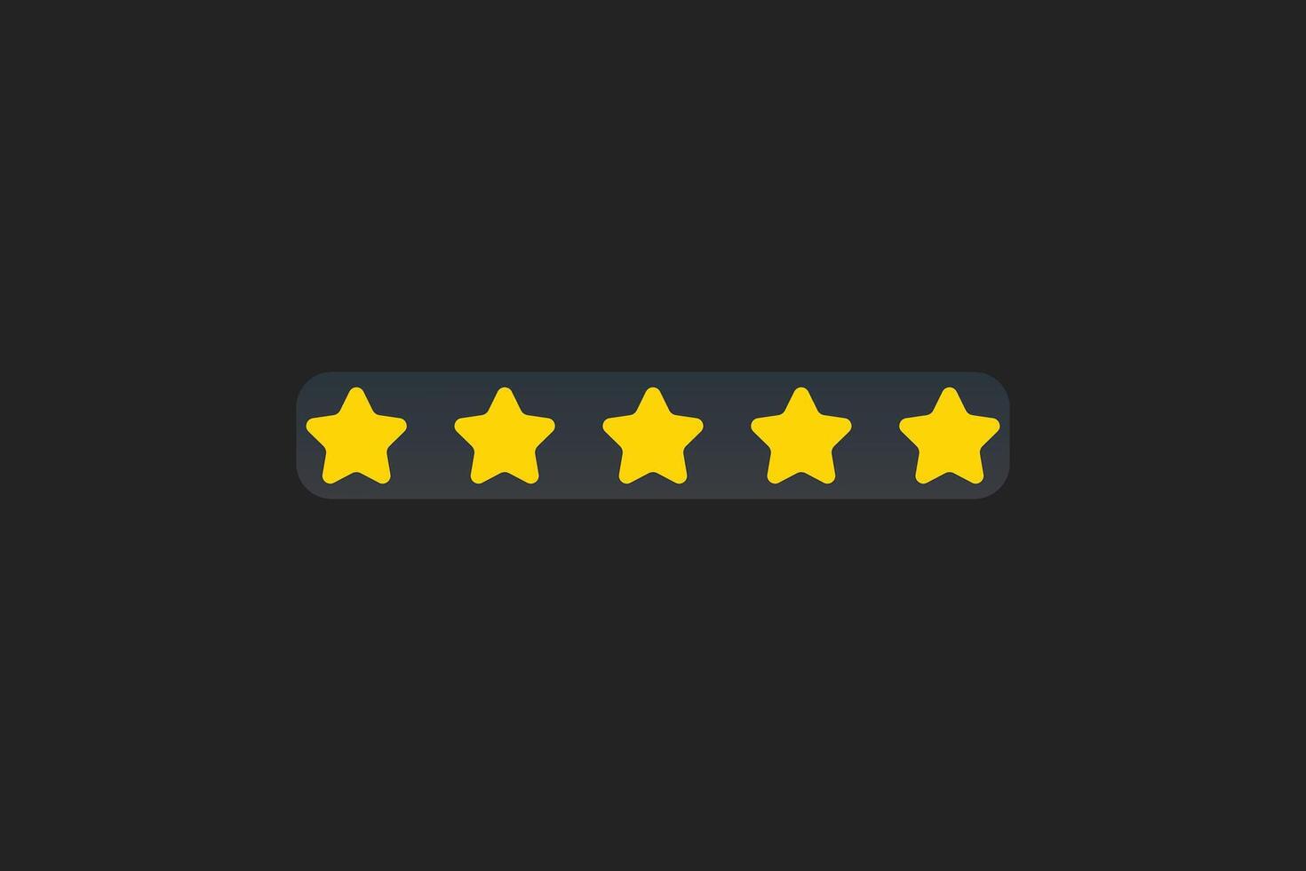 5 star rating illustration vector format