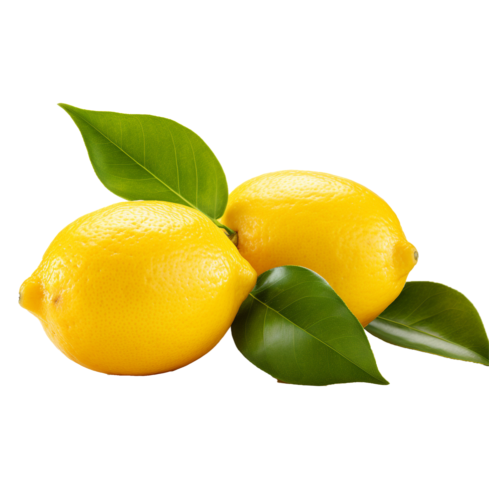 AI generated Fresh lemon png isolated on transparent background