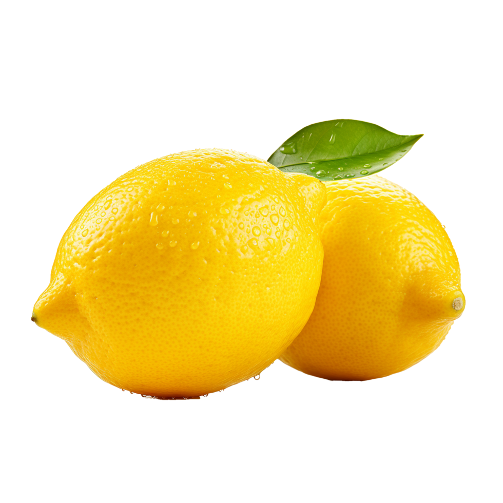 AI generated Fresh lemon png isolated on transparent background
