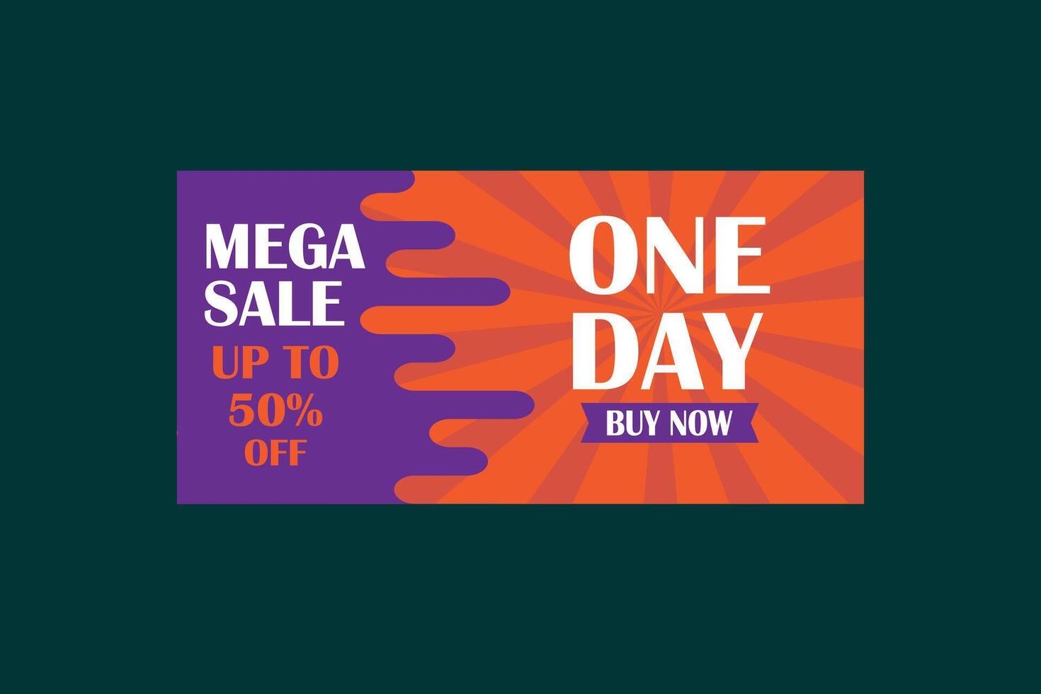 mega rebaja oferta vector