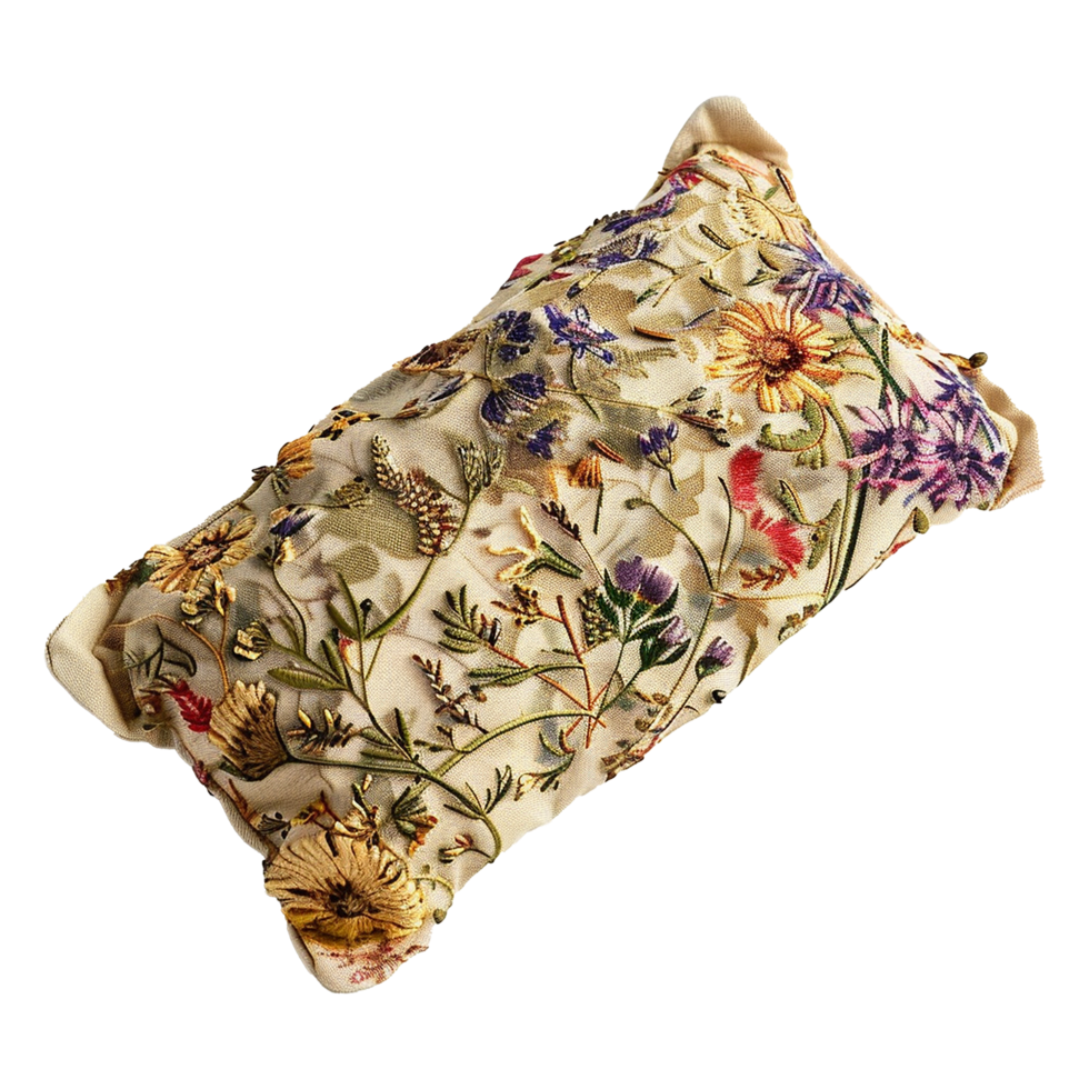 AI generated Beautiful scented eye pillow isolated on transparent background png