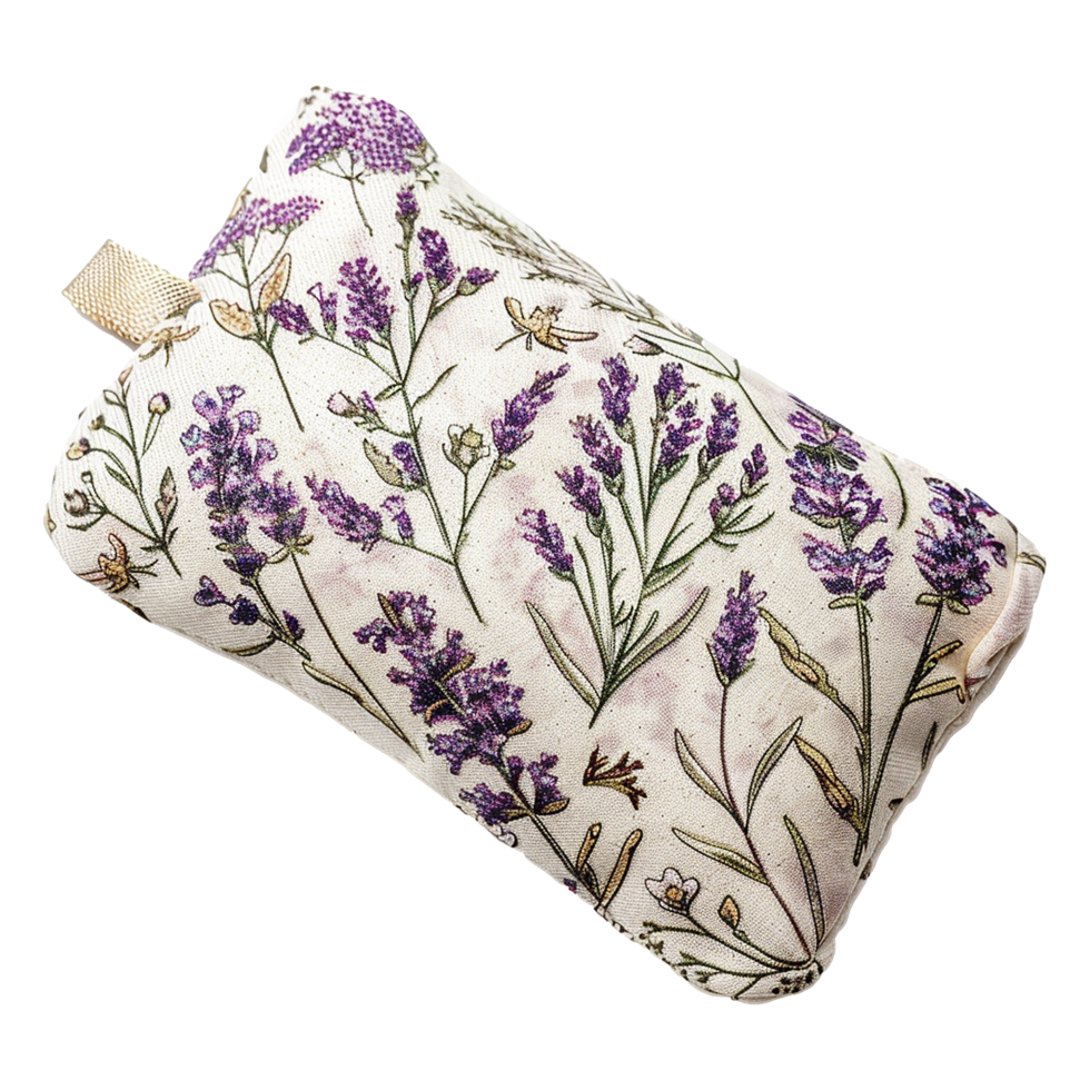 AI generated Beautiful scented eye pillow isolated on transparent background png
