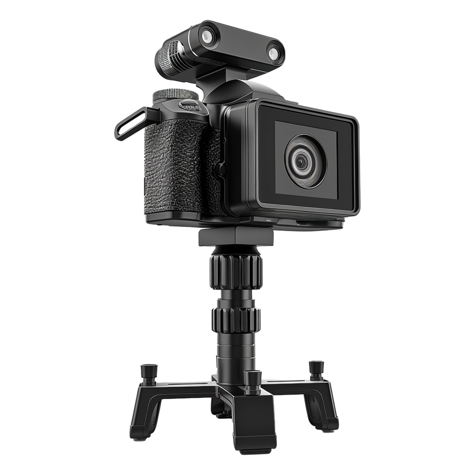 AI generated Action camera isolated on transparent background png