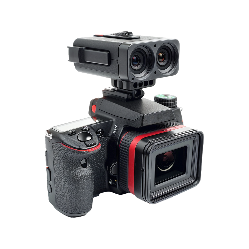 AI generated Action camera isolated on transparent background png