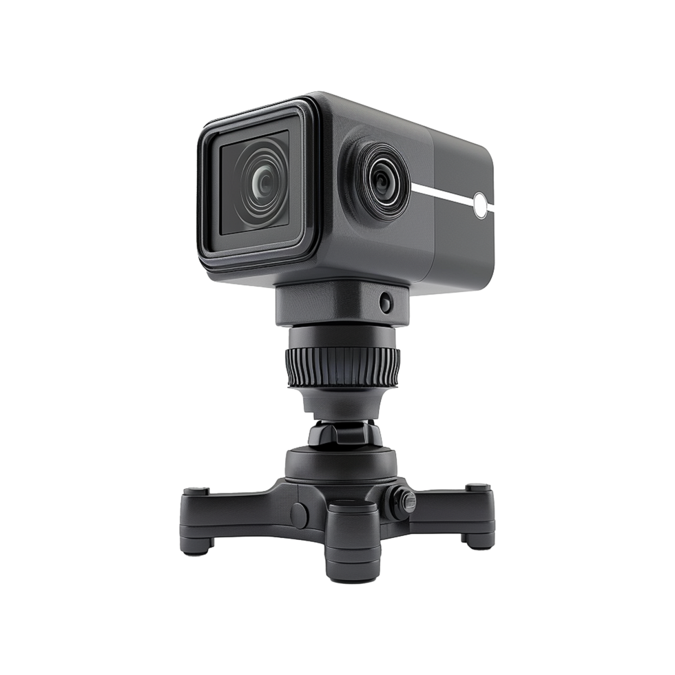 AI generated Action camera isolated on transparent background png