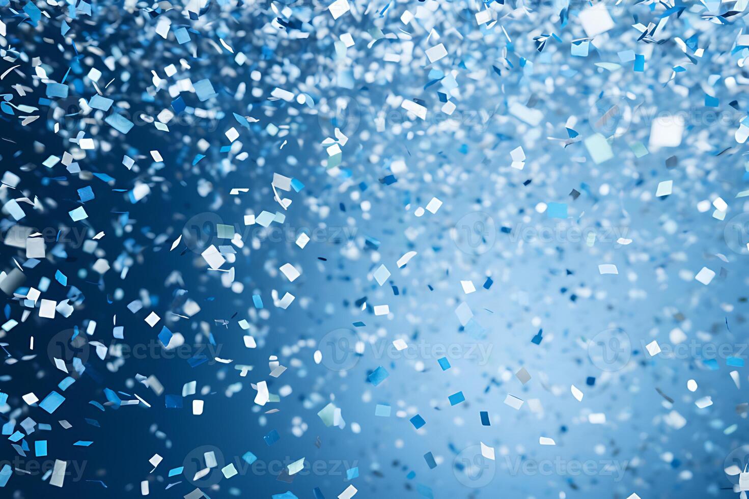 AI generated Ribbons and confetti rains down, adding excitement to the celebratory occasion with copy space photo