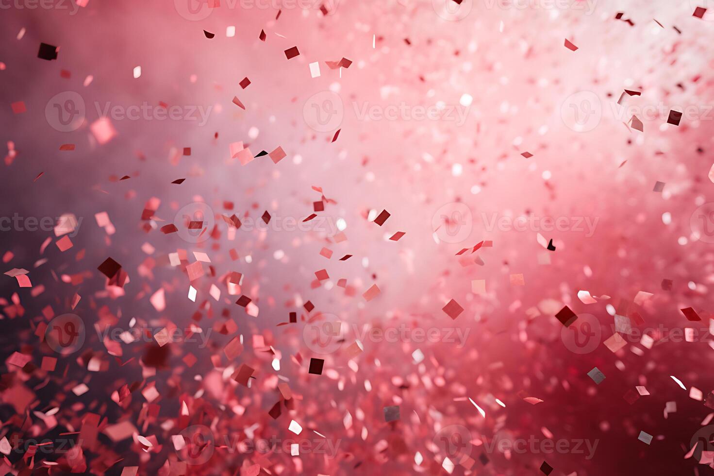 AI generated Ribbons and confetti rains down, adding excitement to the celebratory occasion with copy space photo