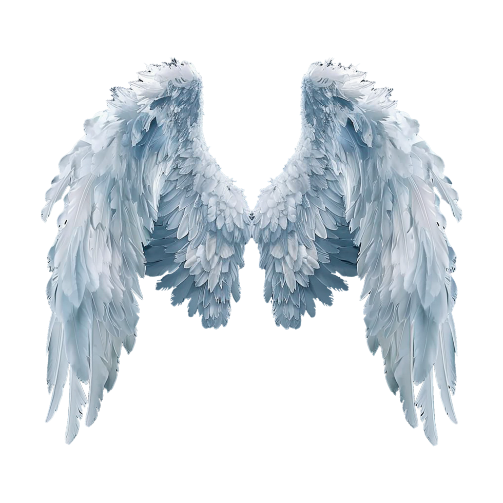 AI generated Angle wings isolated on transparent background png