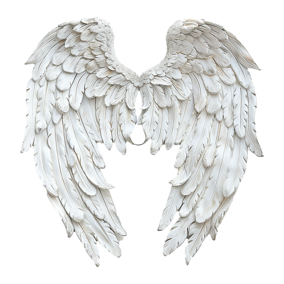 AI generated Angle wings isolated on transparent background png