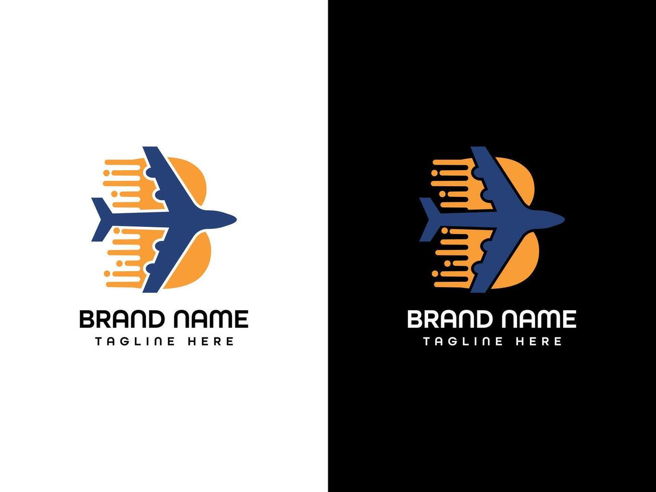 B Aeroplan Logo Design vector