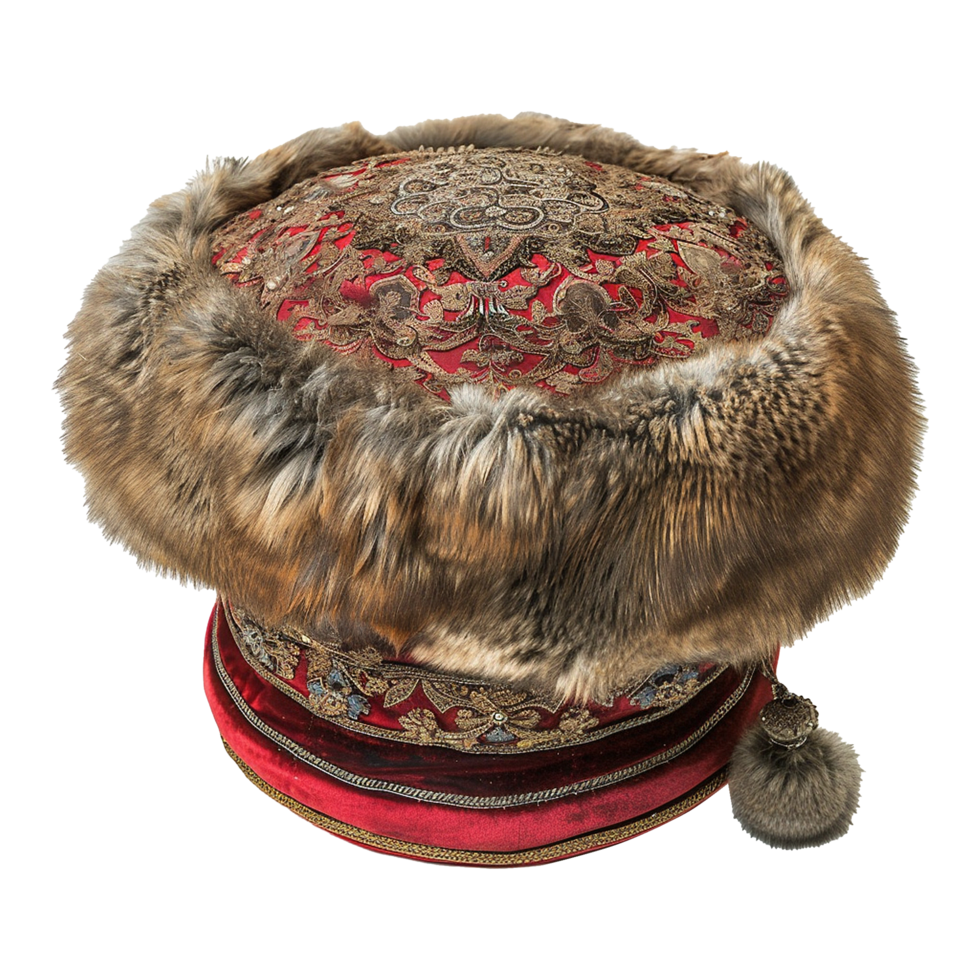 AI generated Russian hat isolated on transparent background png