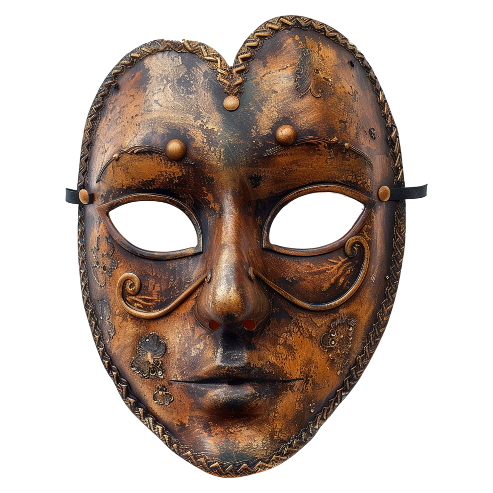 AI generated Elegant carnival mask isolated on transparent background png