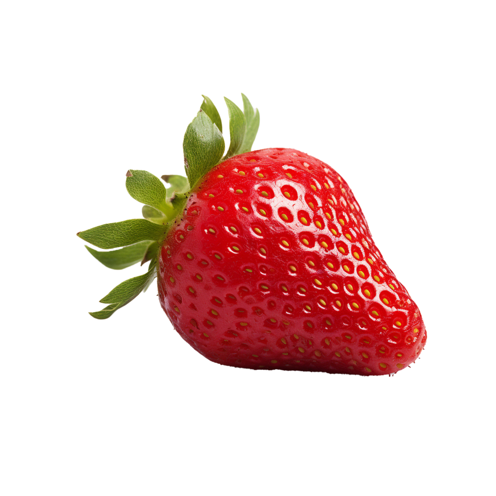 AI generated Fresh strawberry png isolated on transparent background