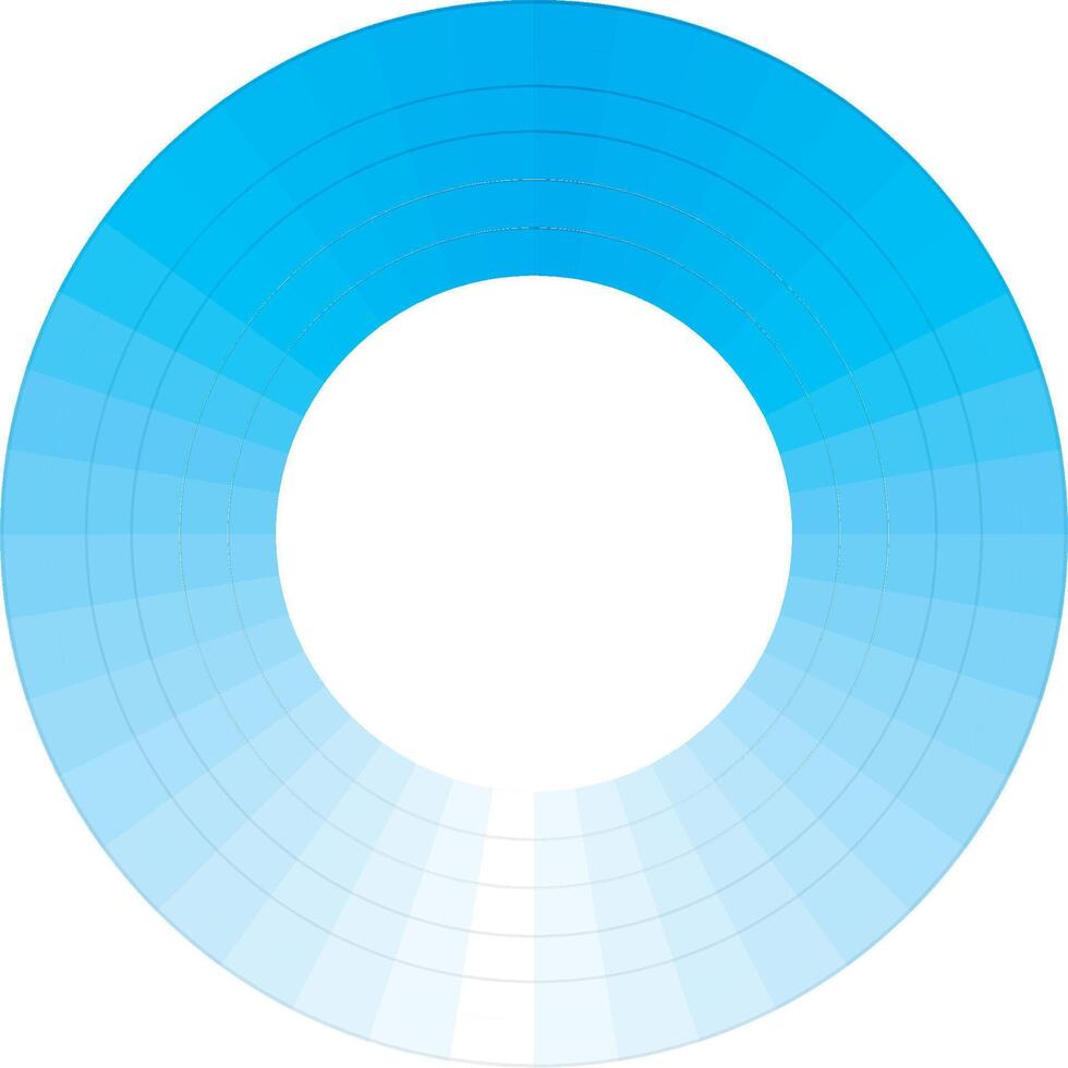 blue circle with gradient squares and background vector