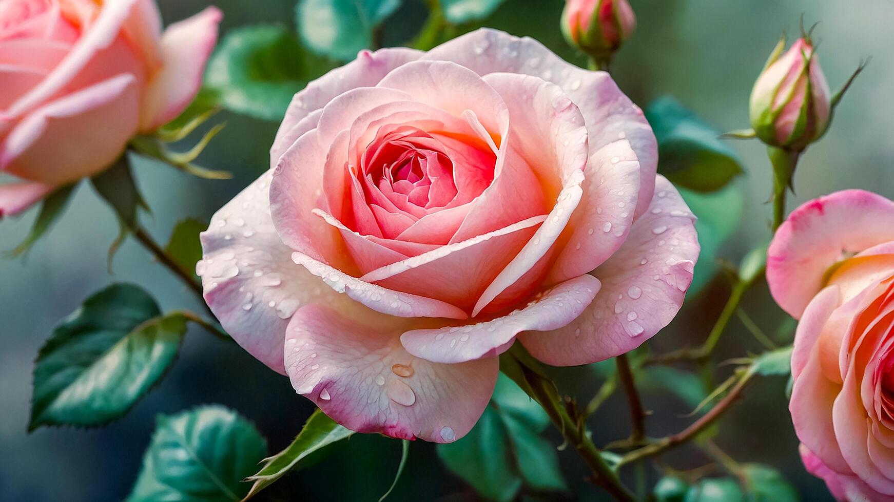 ai generado hermosa rojo rosas para San Valentín día. foto