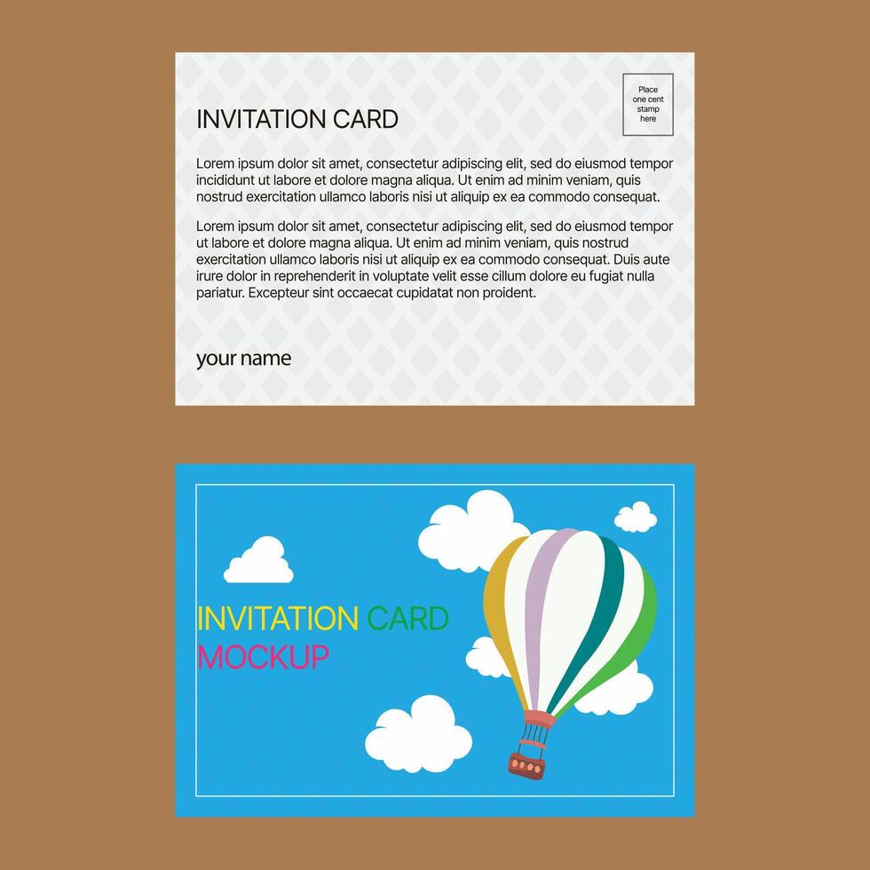 postal tarjeta para viajar. modelo diseño para tu tarjetas vector