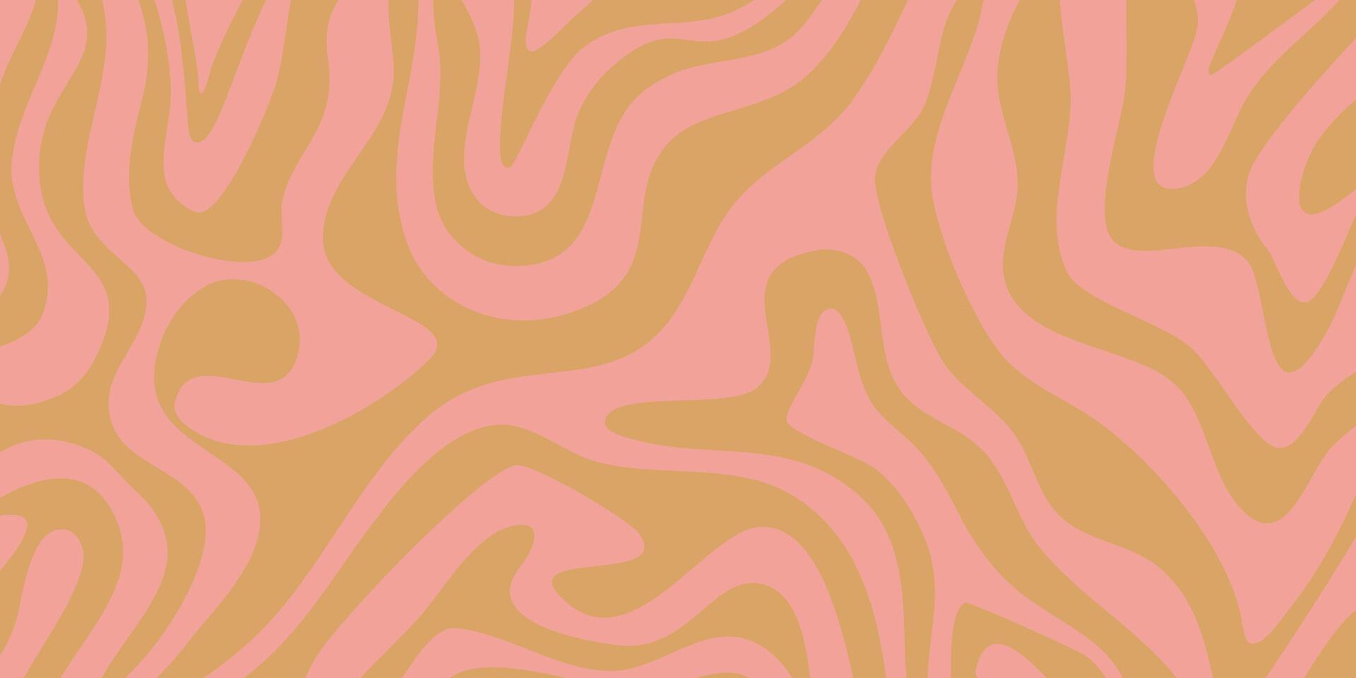 Hippie groovy psychedelic wave, great design for any purposes. . Vector illustration. Trendy retro groovy pattern.