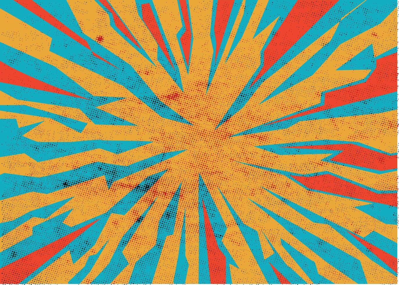 splash wavy retro background vector