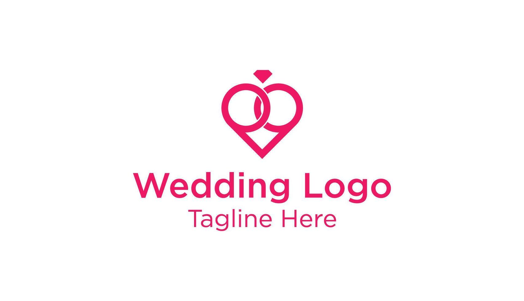 Wedding Rings Logo vector