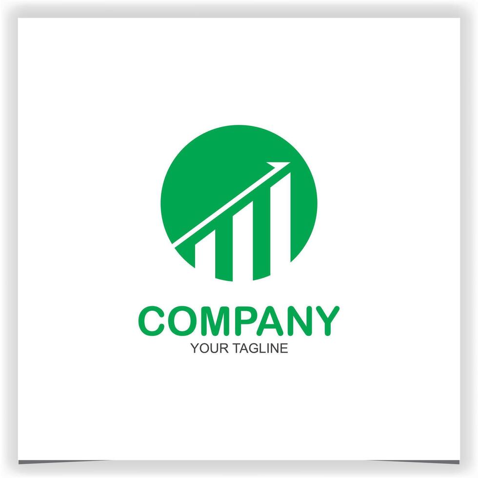 Abstract financial growth up logo icon design with arrow combined for economy finance element symbol vector
