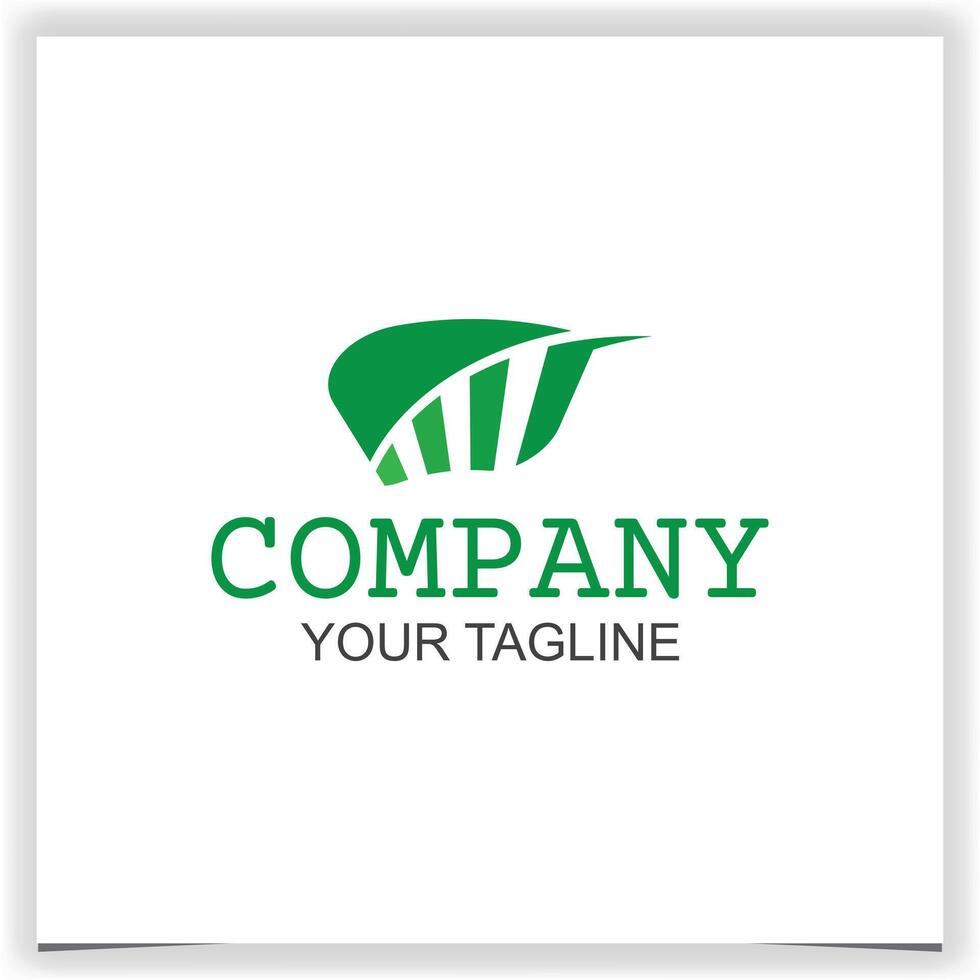 Abstract Financial growth up logo icon design with leaf and arrow combined for economy vector