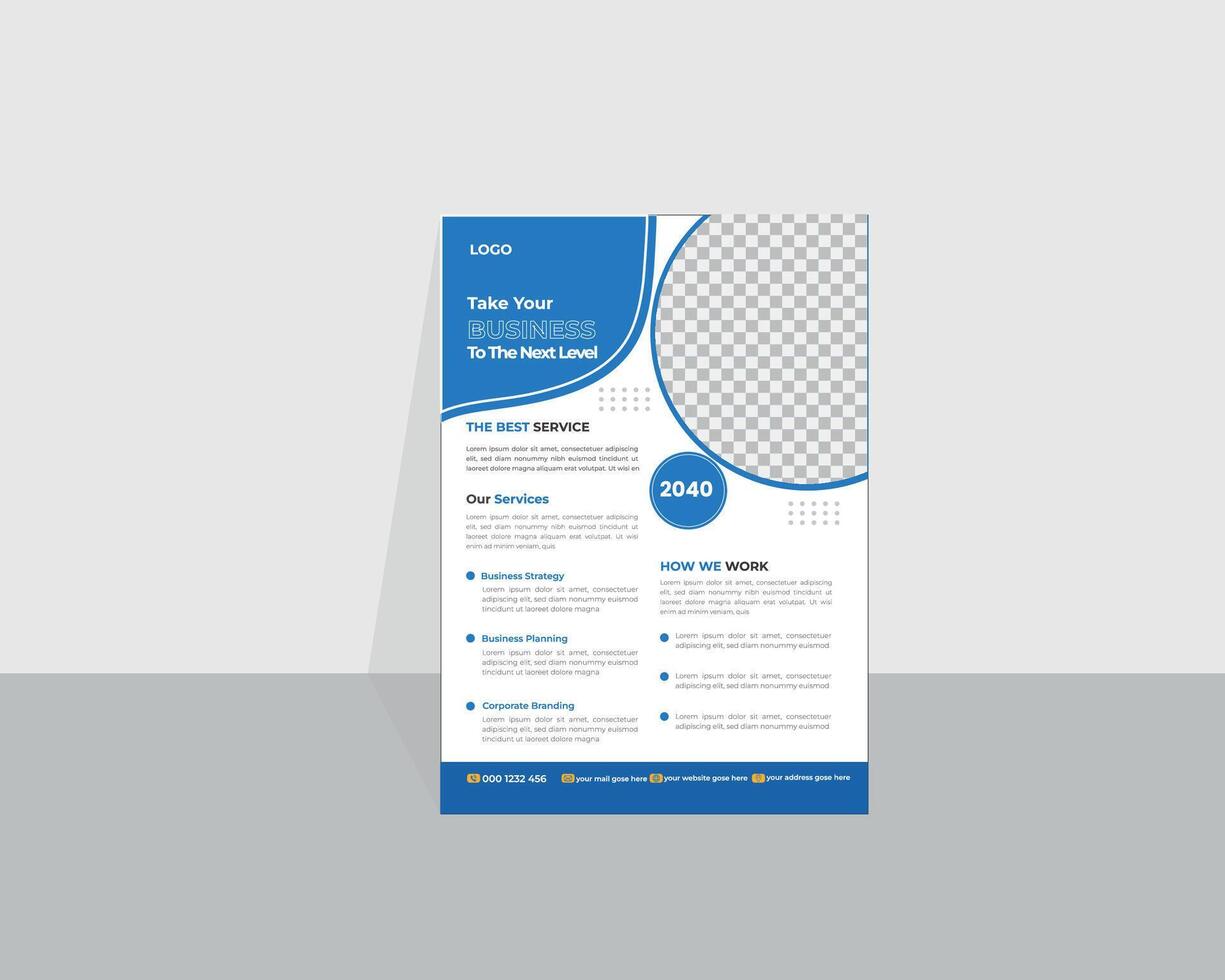 Modern creative flyer design template vector