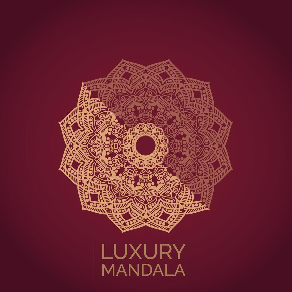 Creative luxury mandala template design vector