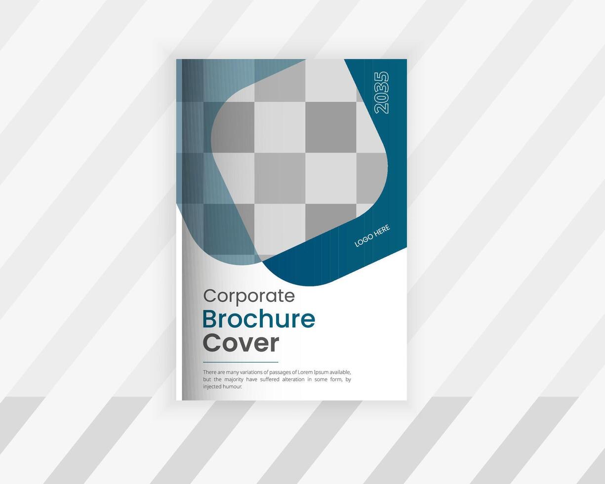 Modern Business book cover design template vector