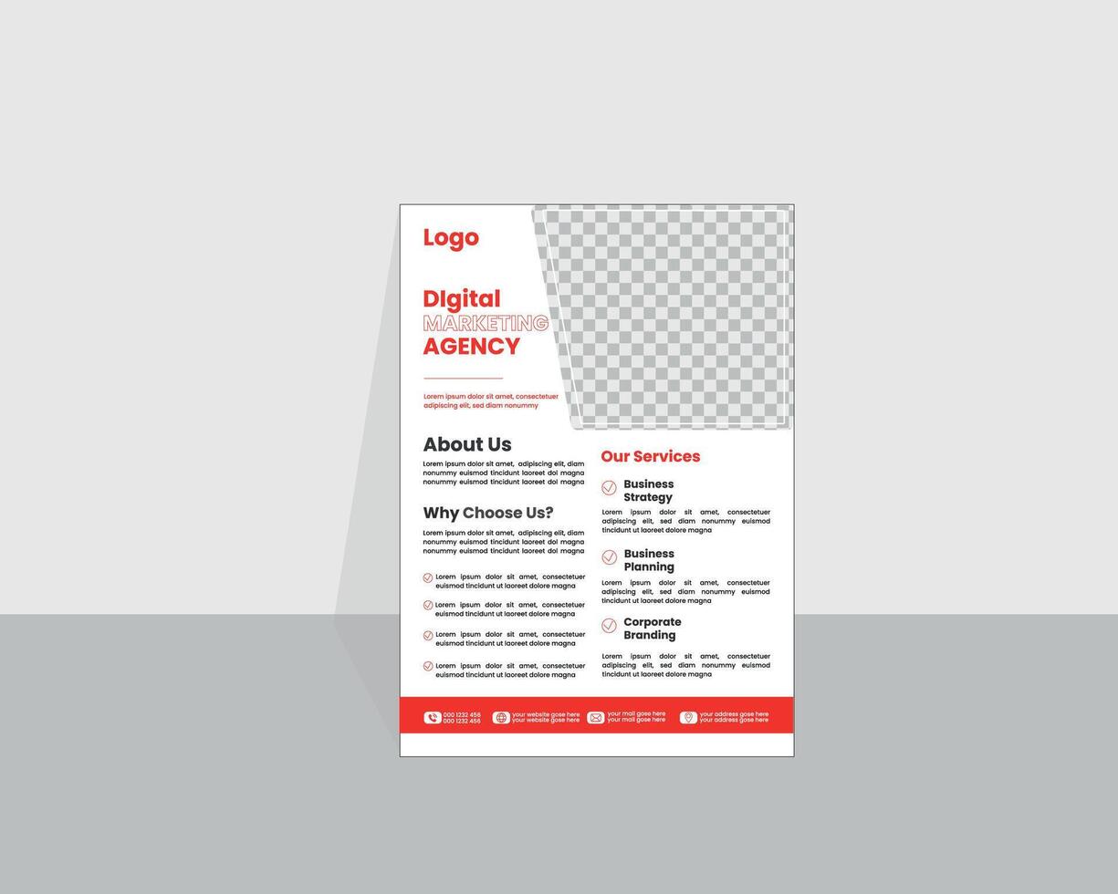 Corporate Business flyer template vector