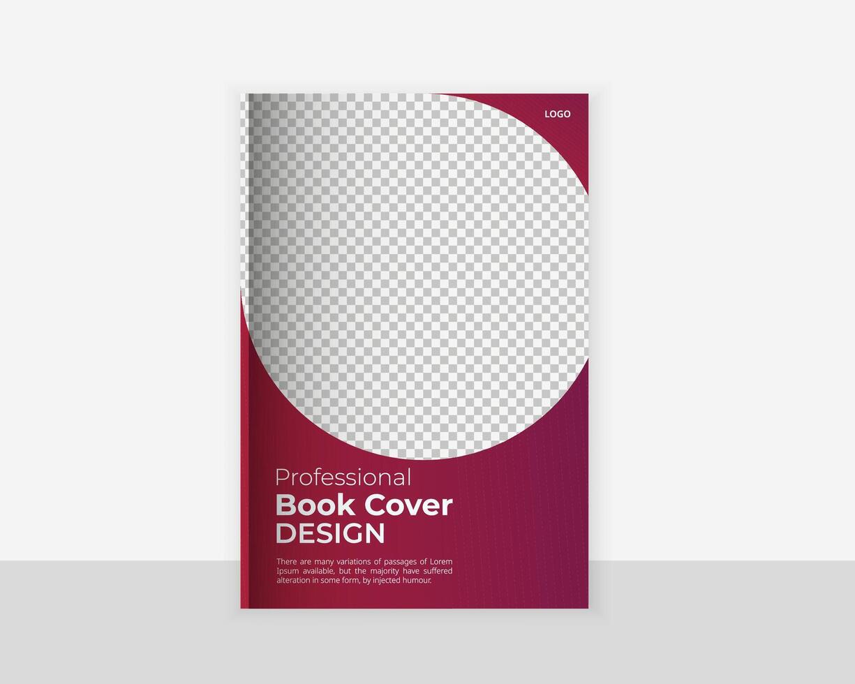 Modern Business book cover design template vector