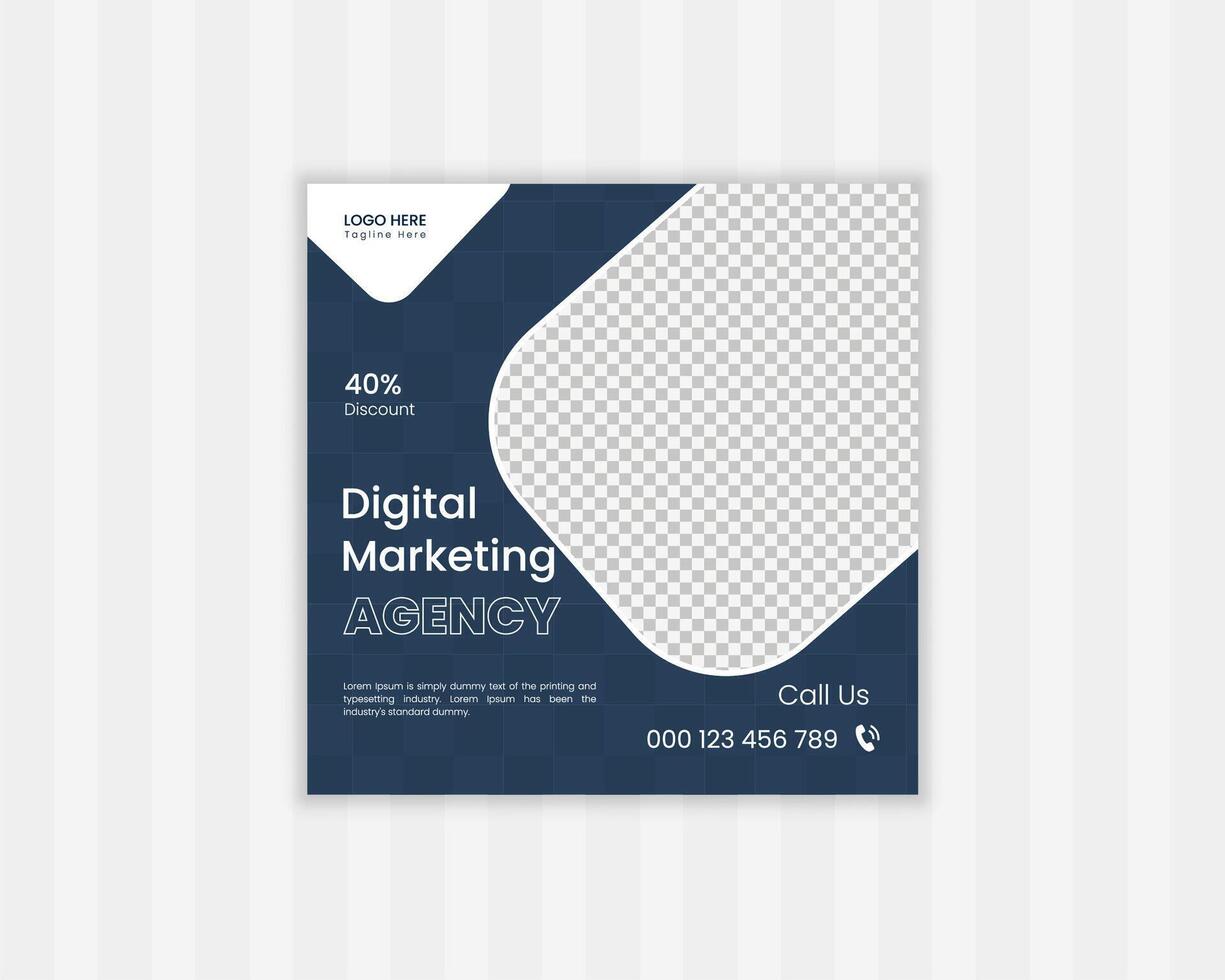 Modern Social Media post design vector